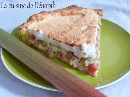Tarte à la rhubarbe meringuée Alsacienne Cuisine de Deborah Tarte à la rhubarbe meringuée Alsacienne Cuisine de Deborah