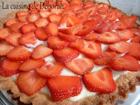 Tarte aux fraises, crème pâtissière au sureau Cuisine de deborah Tarte aux fraises, crème pâtissière au sureau Cuisine de deborah