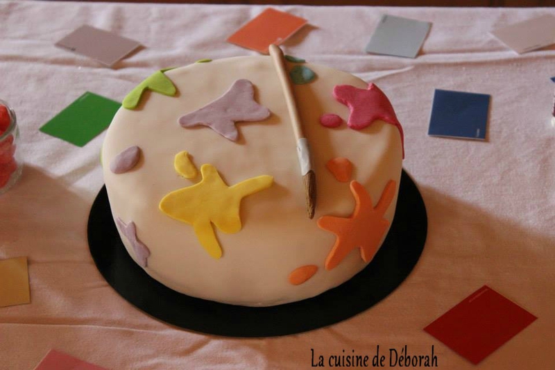 Gâteau thème peinture **Sweet table anniversaire thème peinture" Cuisine de Déborah Gâteau thème peinture **Sweet table anniversaire thème peinture" Cuisine de Déborah