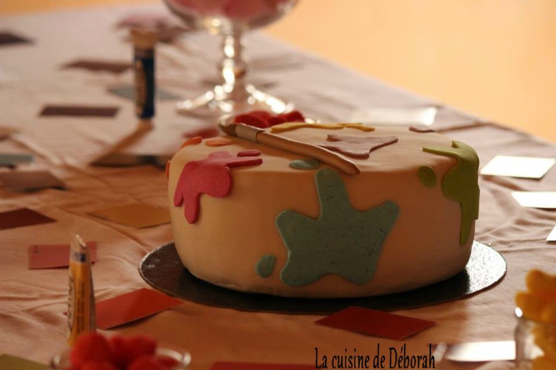 Gâteau thème peinture **Sweet table anniversaire thème peinture" Cuisine de Déborah Gâteau thème peinture **Sweet table anniversaire thème peinture" Cuisine de Déborah