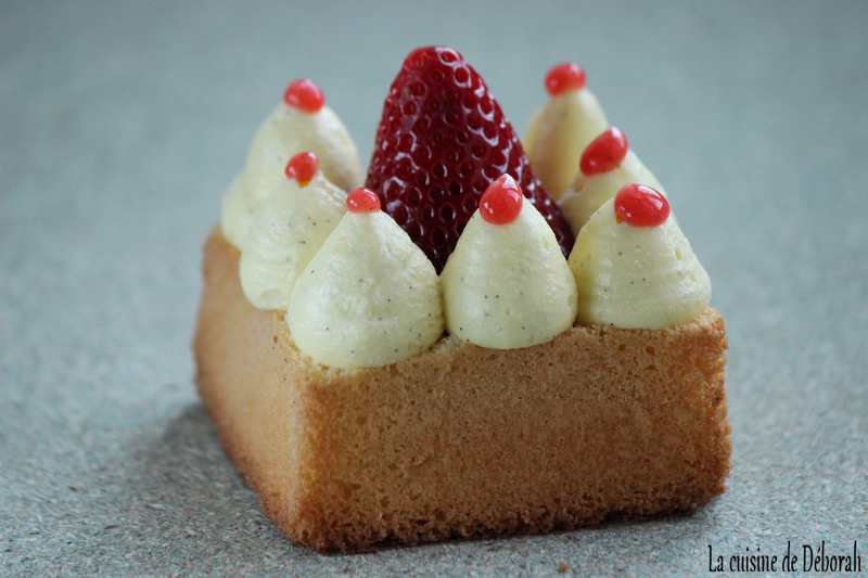 Mon fraisier revisité - Cuisine de Déborah Mon fraisier revisité - Cuisine de Déborah