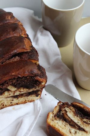 Brioche à la crème d'amandes au chocolat - cuisine de Deborah Brioche à la crème d'amandes au chocolat - cuisine de Deborah