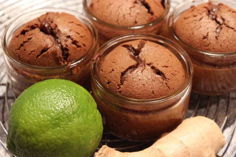Coulants au chocolat, citron vert et gingembre - Cuisine de Deborah Coulants au chocolat, citron vert et gingembre - Cuisine de Deborah