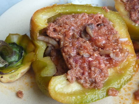 Poivrons farcis aux merguez - Cuisine de Deborah Poivrons farcis aux merguez - Cuisine de Deborah