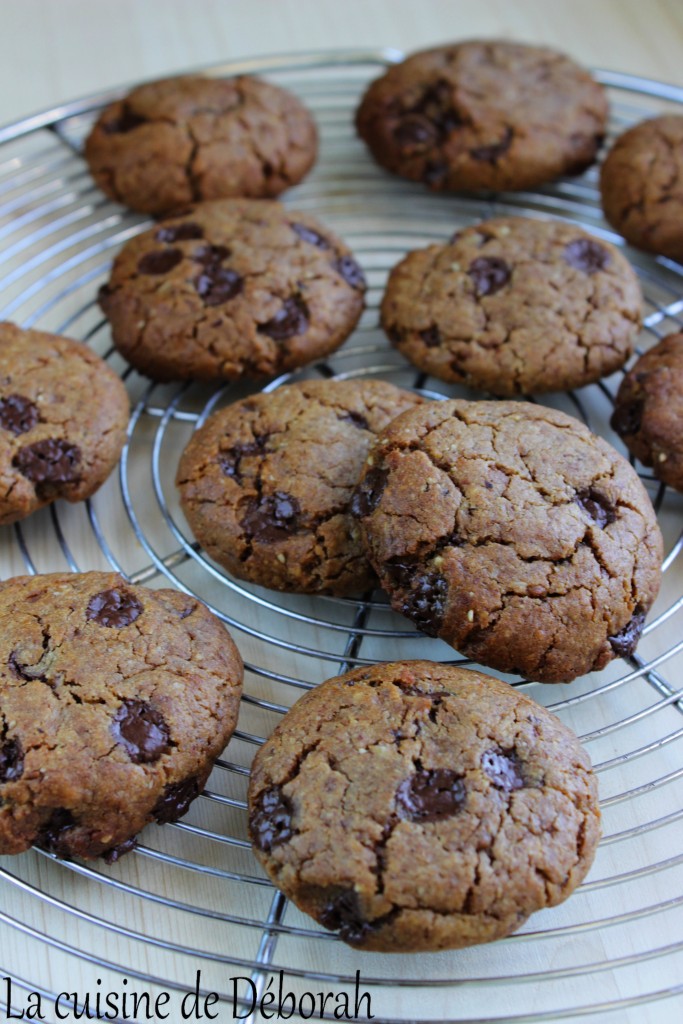 Cookies vegan aux pépites de chocolat Cuisine de Deborah