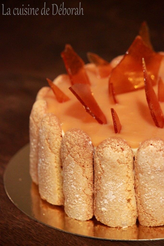 Charlotte vanille-caramel Cuisine de Deborah Charlotte vanille-caramel Cuisine de Deborah