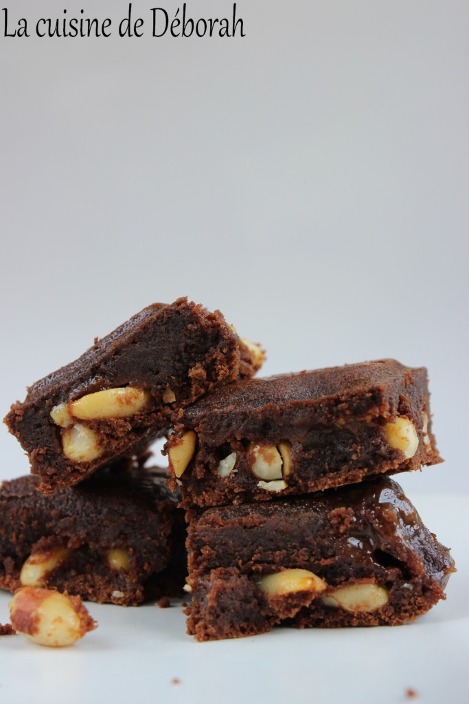 Brownie chocolat, caramel et cacahuètes Cuisine de Deborah