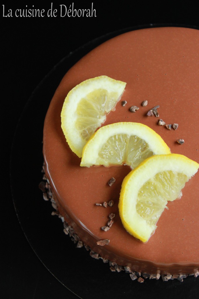 Entremets citron-chocolat  La cuisine de Deborah