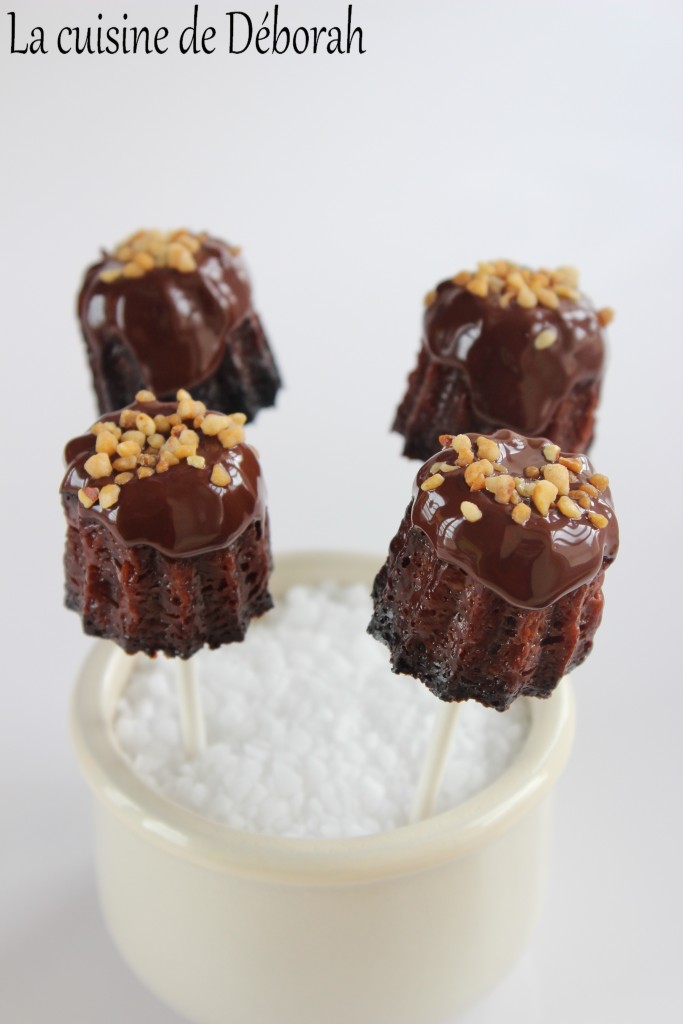 Sucettes de cannelés au chocolat   Cuisine de Deborah Sucettes de cannelés au chocolat   Cuisine de Deborah