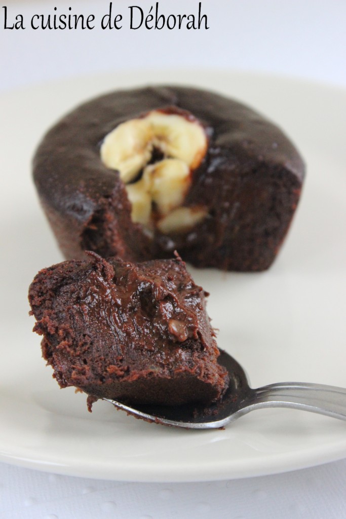 Fondants chocolat banane   Cuisine de Deborah