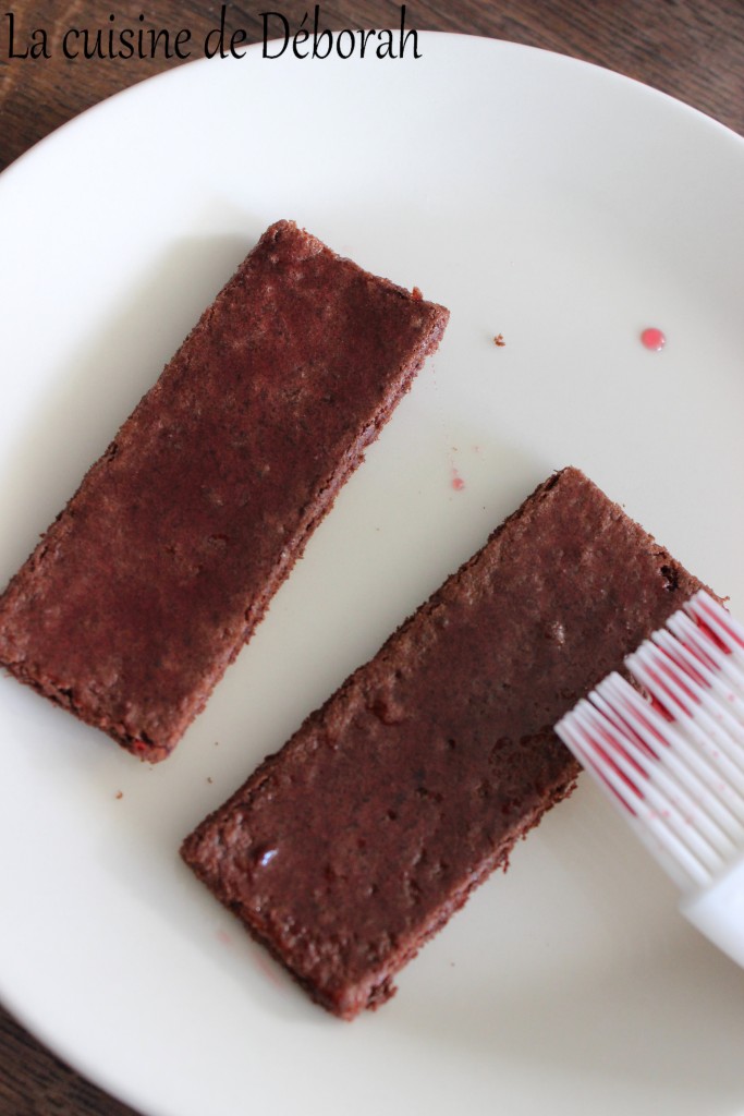 Bûches chocolat au lait et griotte Cuisine de Deborah