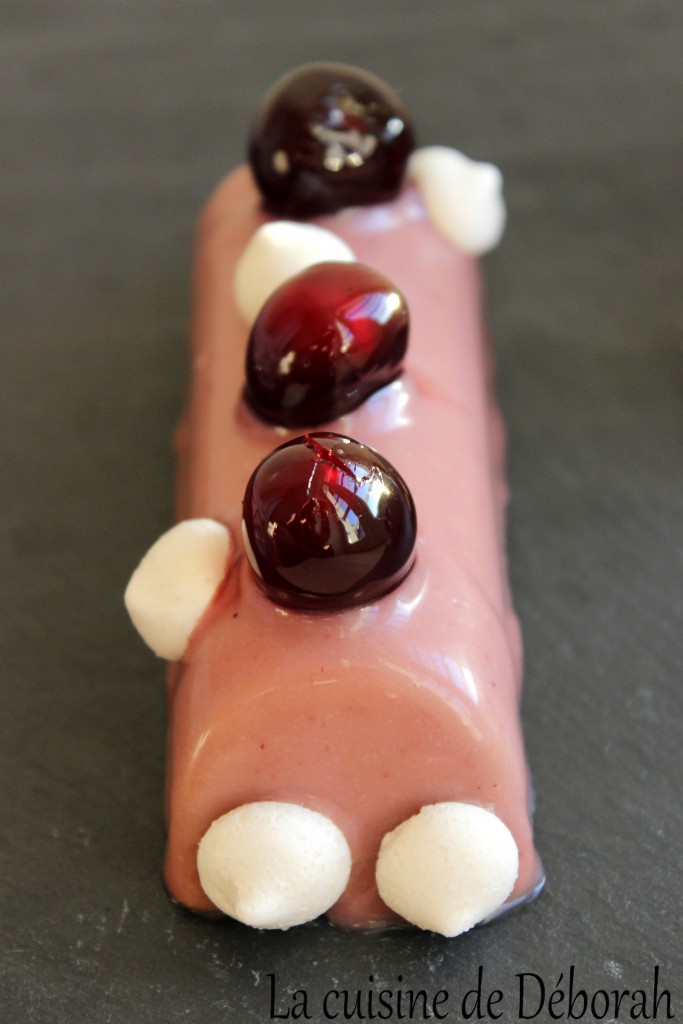 Bûches chocolat au lait et griotte Cuisine de Deborah