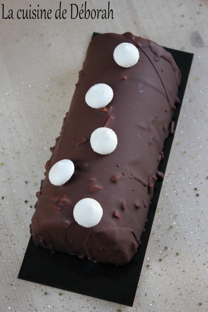 Bûche mangue-chocolat La cuisine de Deborah