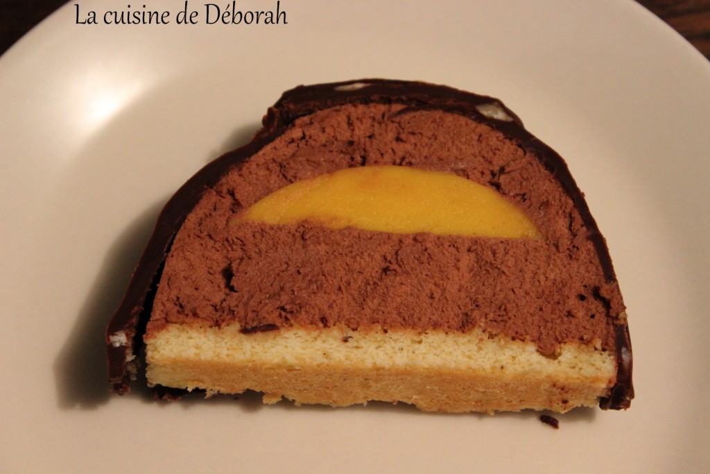 Bûche mangue-chocolat La cuisine de Deborah