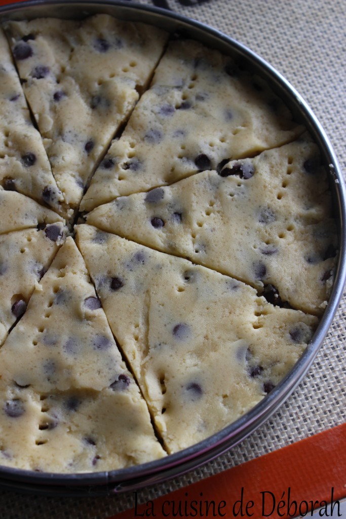 Shortbreads aux pépites de chocolat Cuisine de Deborah Shortbreads aux pépites de chocolat Cuisine de Deborah