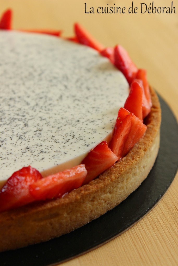 Tarte panna cotta aux fraises Cuisine de Deborah