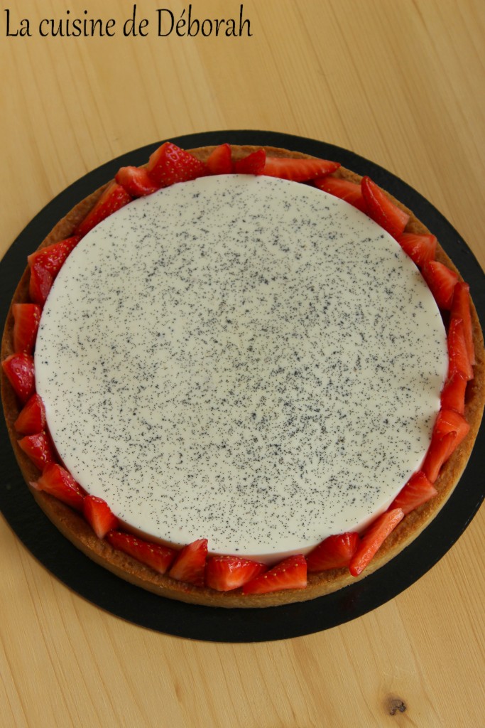 Tarte panna cotta aux fraises Cuisine de Deborah