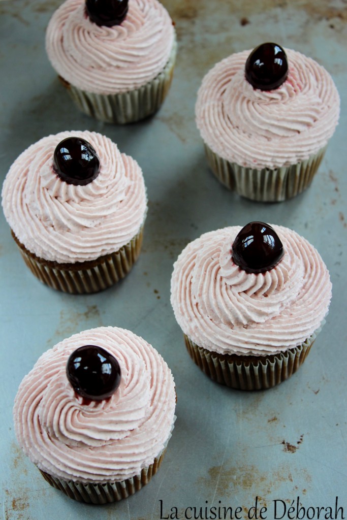 Cupcakes à la griotte Cuisine de Deborah