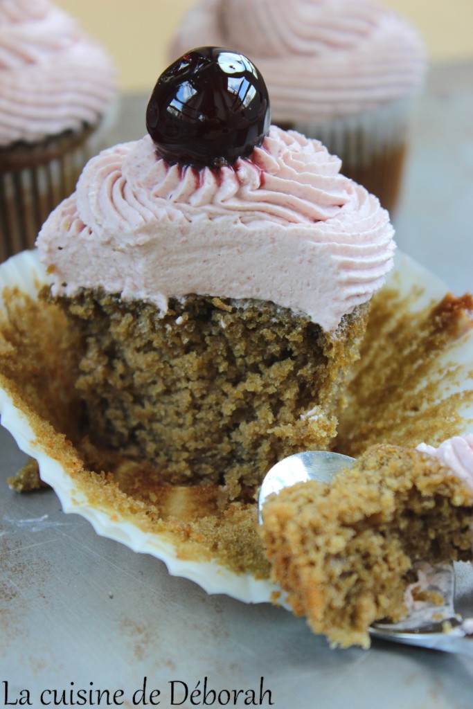 Cupcakes à la griotte Cuisine de Deborah