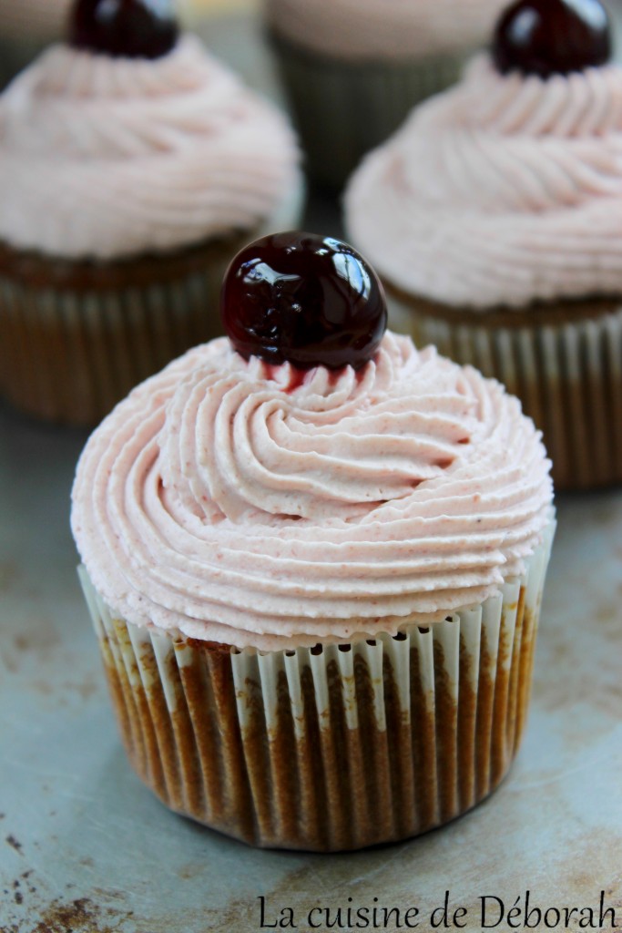 Cupcakes à la griotte Cuisine de Deborah