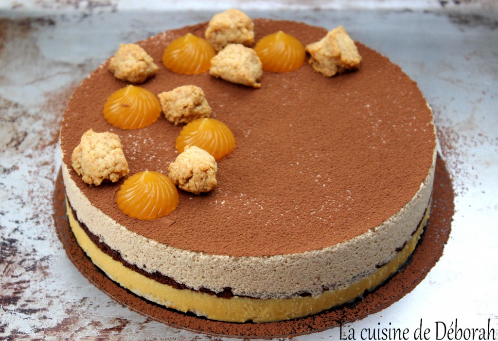 entremets mandarine pralin cuisine de deborah
