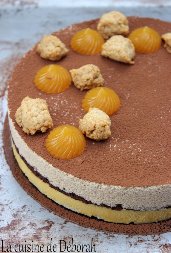 entremets mandarine pralin cuisine de deborah