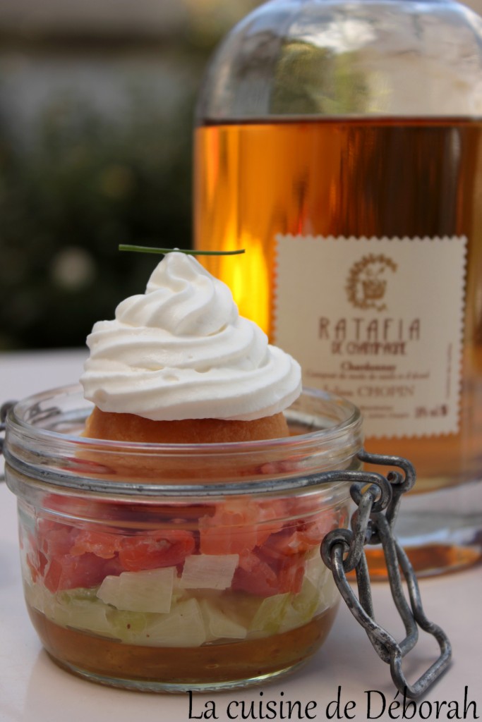 Baba au Ratafia sur lit de poireaux et de saumon   La cuisine de deborah