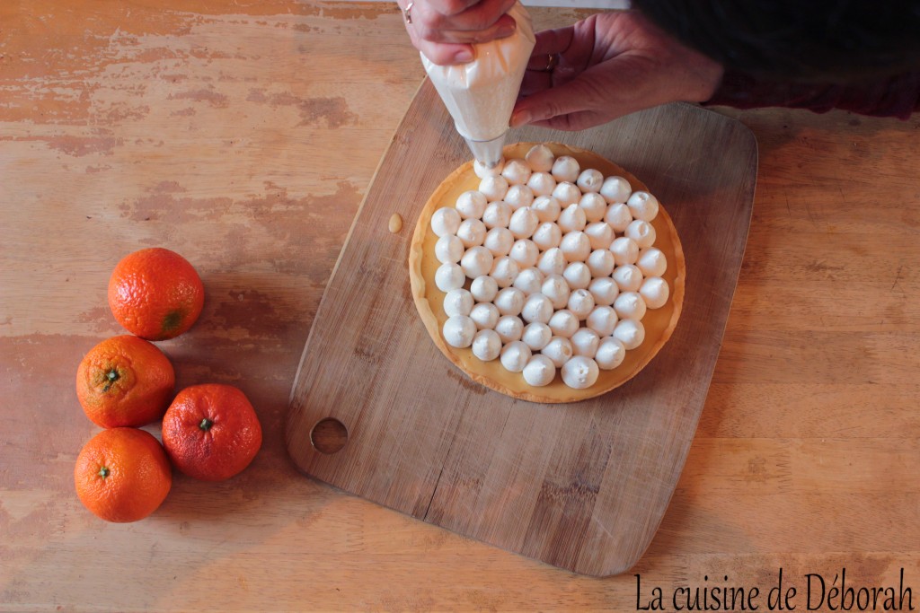 Tarte à la clémentine meringuée   Cuisine de Deborah