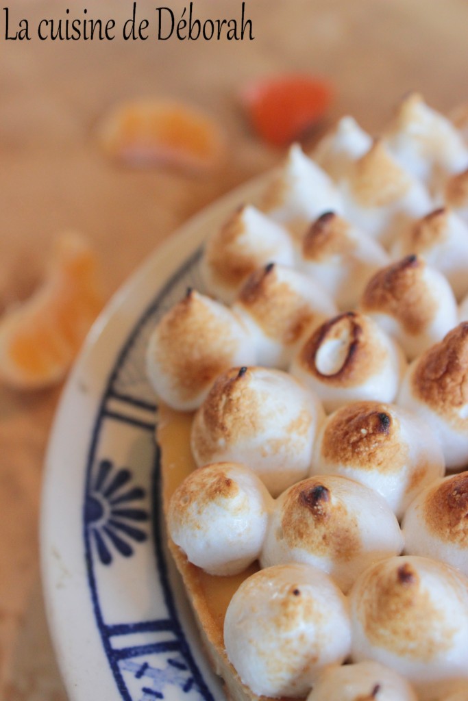 Tarte à la clémentine meringuée   Cuisine de Deborah