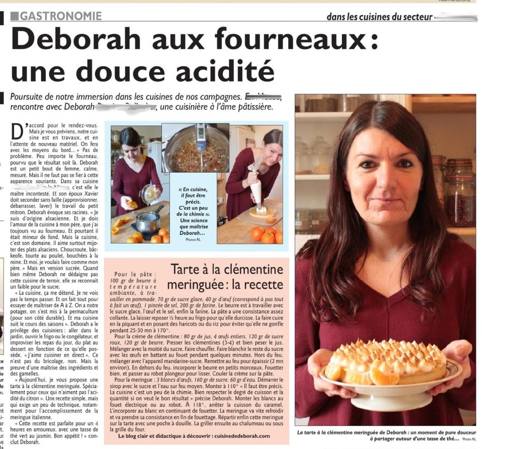 Tarte à la clémentine meringuée  Cuisine de Deborah