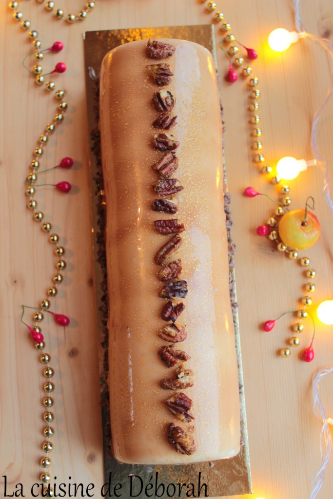 Bûche vanille pécan érable La cuisine de Deborah