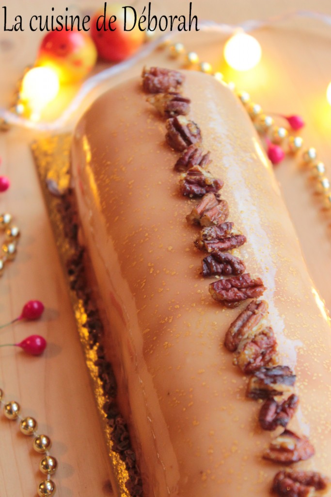 Bûche vanille pécan érable La cuisine de Deborah