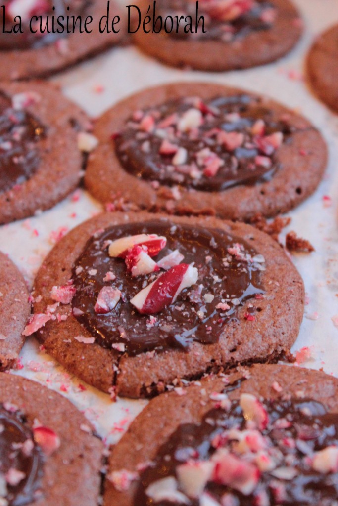 Biscuits chocolat et sucre d'orge   Cuisine de Deborah