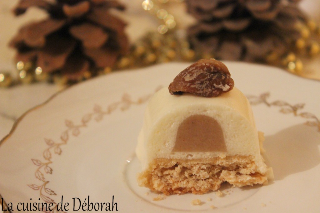 Bûches mandarine et marron Cuisine de Deborah