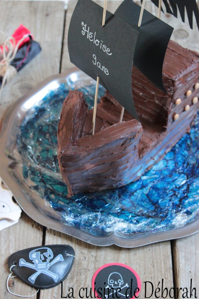 Gâteau bateau pirate! La cuisine de deborah