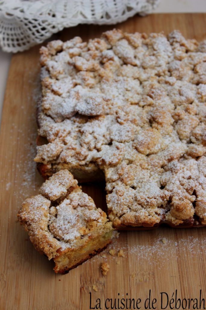 Crumbcake à la rhubarbe cuisine de deborah Crumbcake à la rhubarbe cuisine de deborah