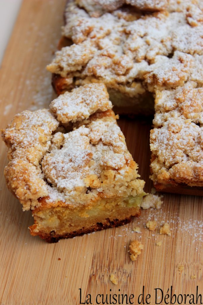 Crumbcake à la rhubarbe cuisine de deborah Crumbcake à la rhubarbe cuisine de deborah