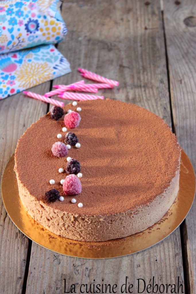 Entremets chocolat et fruits rouges la cuisine de deborah