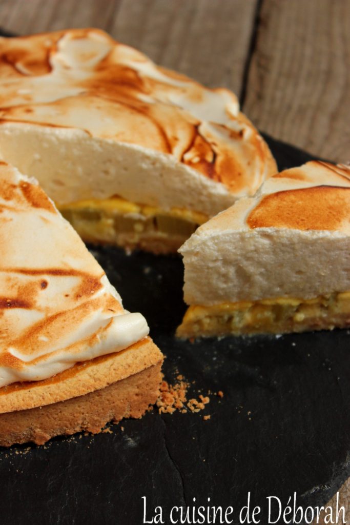 Tarte à la rhubarbe meringuée cuisine de deborah Tarte à la rhubarbe meringuée cuisine de deborah