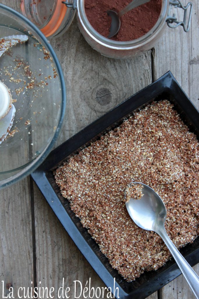 Barres crues, avoine chocolat et tahini Cuisine de Déborah