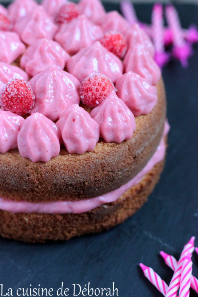 Gâteau à la fraise cuisine de deborah Gâteau à la fraise cuisine de deborah