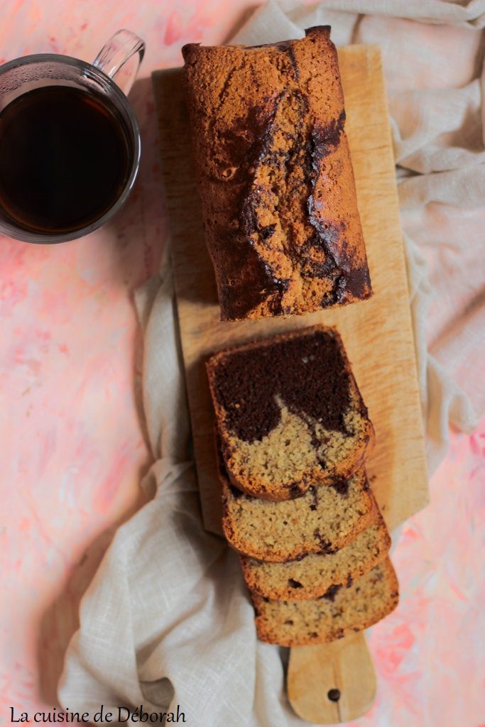 Cake marbré sans farine    cuisine de deborah